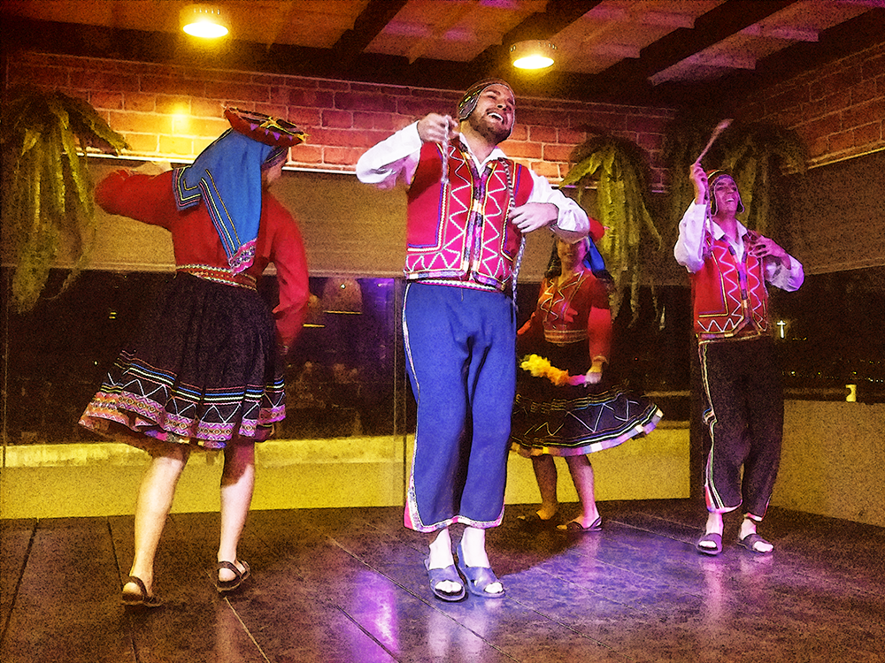 Traditional dancers in Lima, Peru.