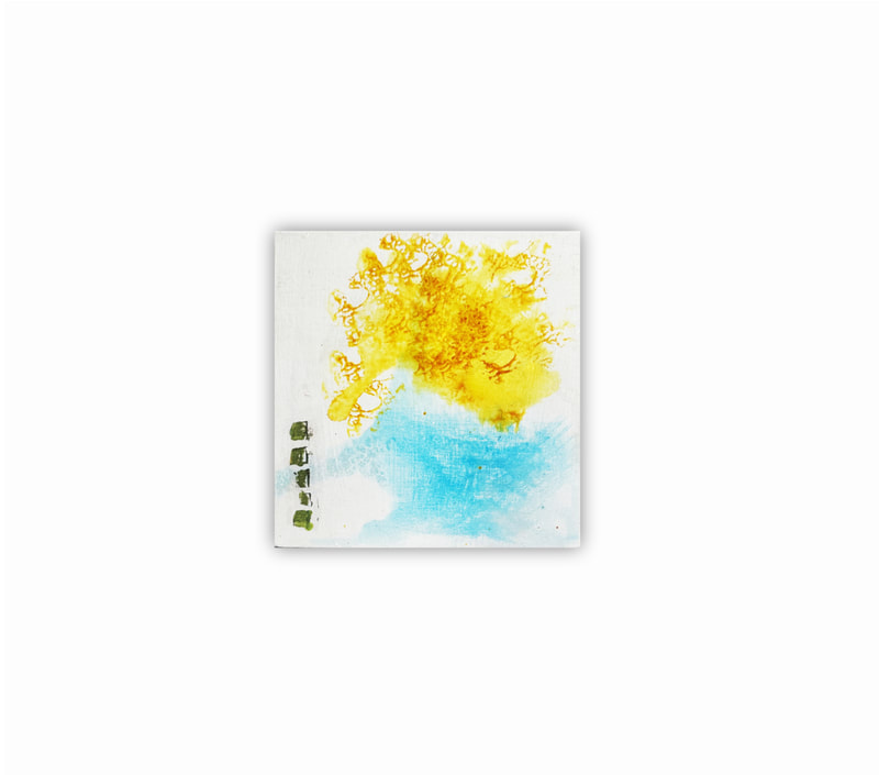"Splash Series", tiny squares, acrylic ink, paint