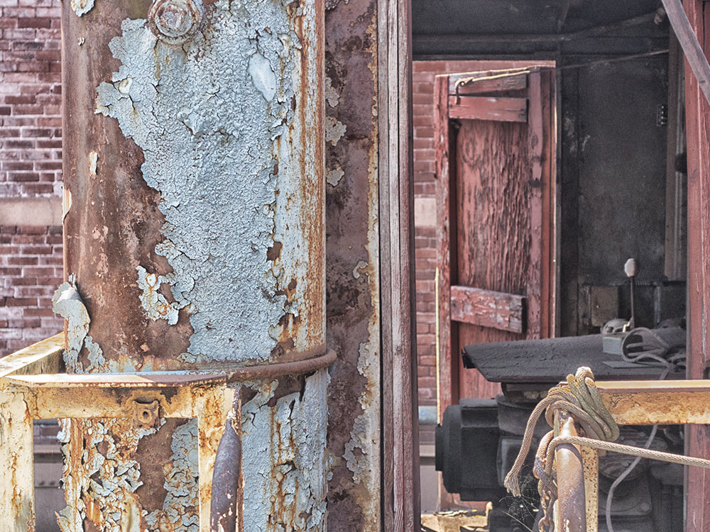 Steelstacks, Bethleham Steel, Pennsylvania, Structure, open door, peeling paint